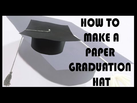 How to make easy paper graduation hat 