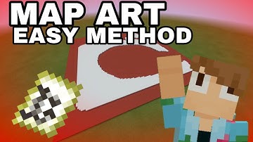 HOW TO MAKE EASY MAP ART OF ANYTHING IN MINECRAFT!!!! EASY METHOD