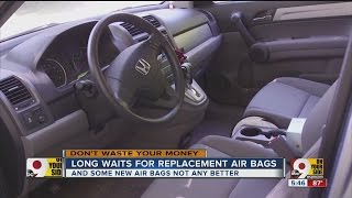 Drivers seeing long waits for replacing faulty airbags