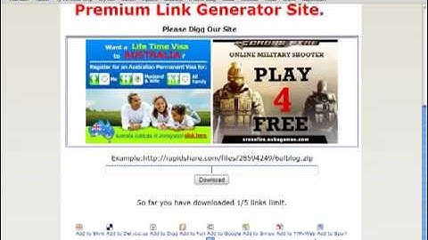 Rapidshare Premium Link Generator Sites