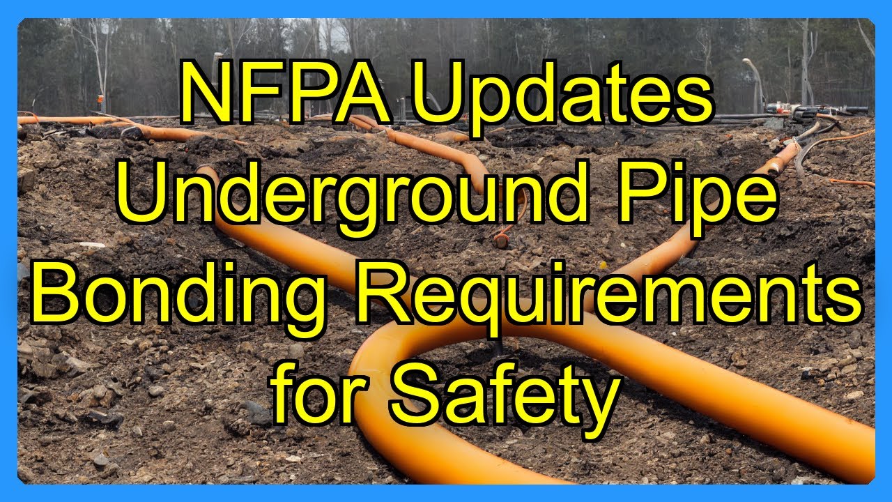 NFPA Updates Underground Pipe Bonding Requirements for Safety - YouTube
