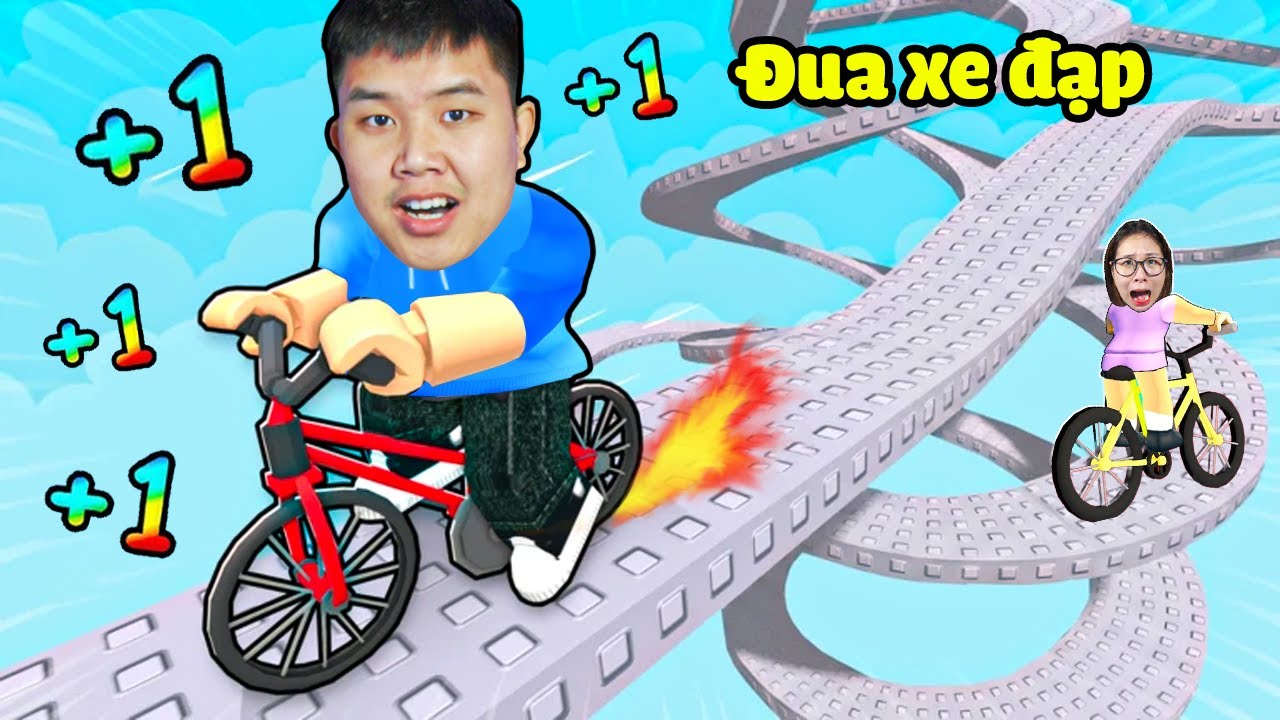 Mỗi giây +1 tốc độ để đua xe đạp về đích nhanh nhất !? bqThanh & Ốc Ai Thắng
