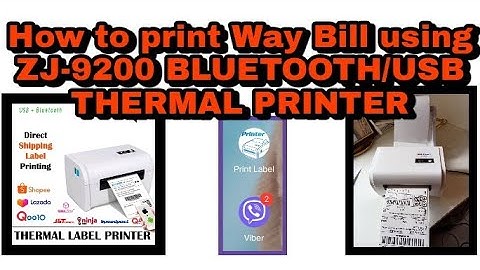 How to print Way Bill using ZJ-9200 BLUETOOTH/USB THERMAL PRINTER#tutorialvideo #shopeetutorial
