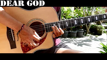 Avenged Sevenfold - Dear God Guitar Solo On Acoustic Guitar