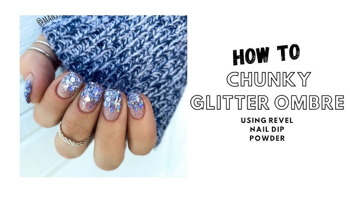 Ombre Glitter Nails with Dip Powder: Sparkling Ombre Nails – Lavis