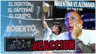 REACCION | ARGENTINA VS ALEMANIA MUNDIAL 1986 🇦🇷-🇩🇪 ( Reacción a Goles en contexto)