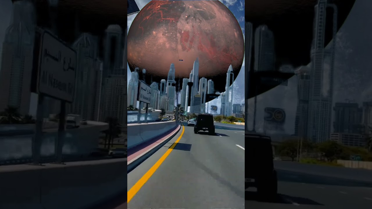 VFX Planet falling on earth | astronaut falling down on earth 