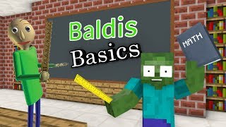Monster School : BALDI&#39;S BASICS CHALLENGE - Minecraft Animation