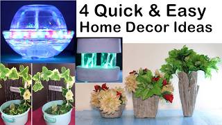 4 Quick & Easy Home Decor Ideas (Compilation)