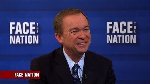 White House budget director explains Trump