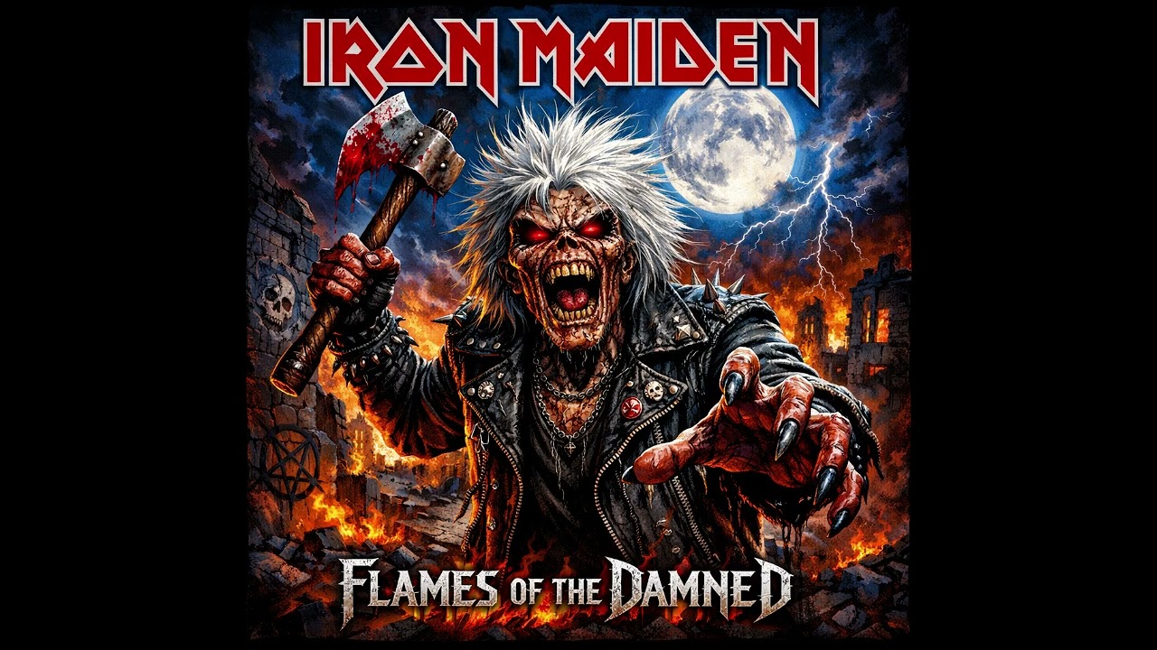 IRON MAIDEN – FLAMES OF THE DAMNED  EPIC CLASSIC HEAVY METAL – REIMAGINED