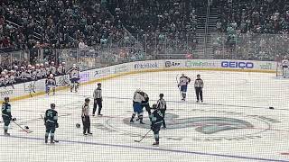 COLORADO AVALANCHE VS SEATTLE KRAKEN HOCKEY FIGHT