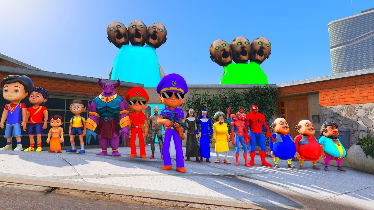 Little Singham Play Hide And Seek With Shiva And Vir The Robo Boy In Gta 5 