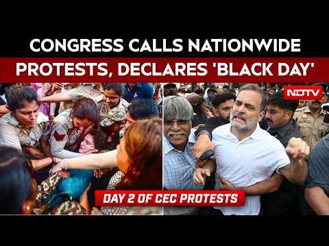 Rahul Gandhi News | Day 2 Of CEC Row: Congress Calls Nationwide Protests, Declares 'Black Day'