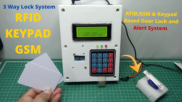 Hoe maak je een deurslot op basis van RFID en toetsenbord | Waarschuwingsmelding | GSM-deurslot