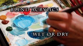 acrylic paint canvas painting blend techniques paintings justin blending watercolor tips hillgrove imps monsters visit simple lessons abstract tutorials
