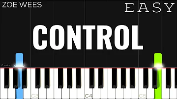 Zoe Wees - Control | EASY Piano Tutorial