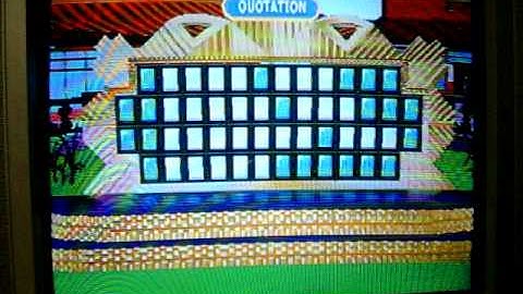 Playstation Wheel of Fortune 2nd Edition Run Game 10 Part 1
