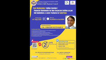Virtual CPE on Tech Wednesday on 10 Sep 2025(Latest Features in TallyPrime)