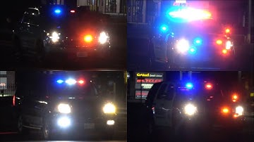 Unmarked Police Cars & K9 Units Responding Code 3 to a Hostage Situation