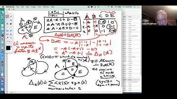 Louis Kauffman, Virtual Knot Theory and Khovanov Homology (lecture 14)