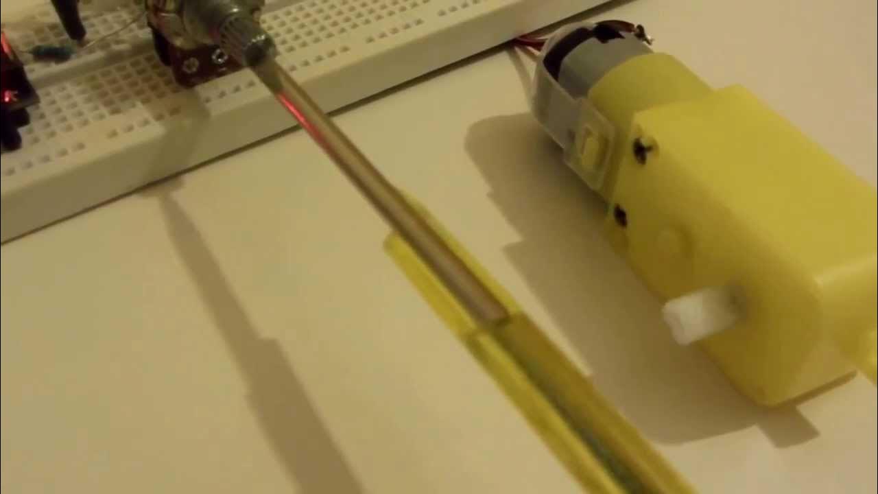 Controlling a DC Motor with TIP120 and Arduino - YouTube