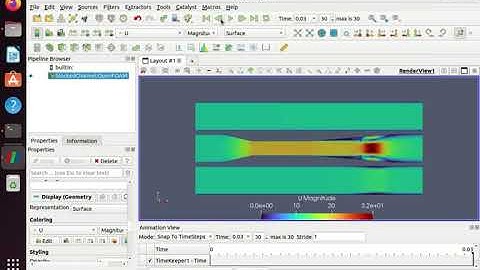 blockedChannel OpenFOAM tutorial 2024