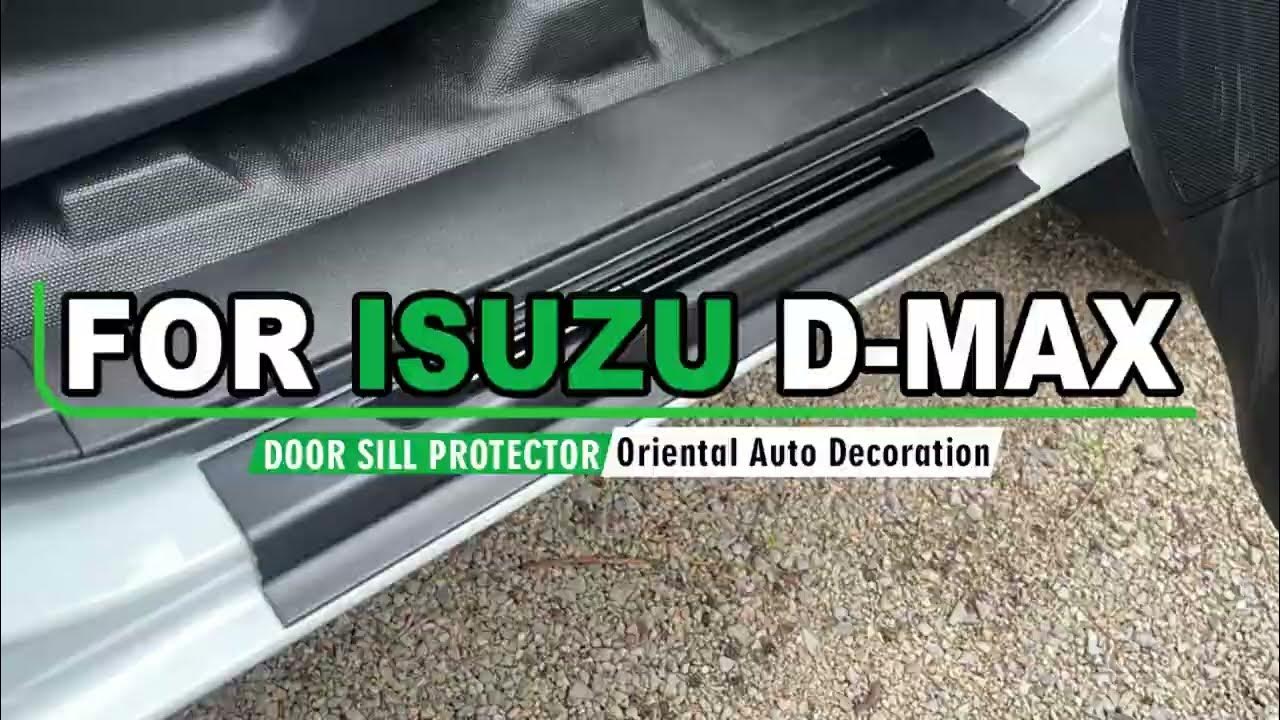 For ISUZU DMAX Dual Cab 2020+ Black Stainless Steel Scuff Plates Door