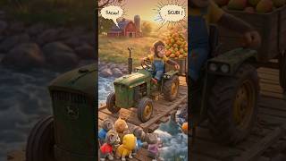 Funny Monkey Tractor Mango Adventure #monkey #mango  #tractorfun #cutecats #viralshorts