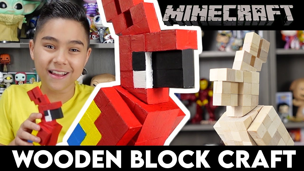 8 To 80mm Natural Wooden Craft Supplies Blocks Wood Cubes Hardwood DIY Minecraft 