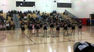 MKHS drill team at basketball halftime show 2/11/11