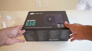 unboxing coolermaster PS 650w