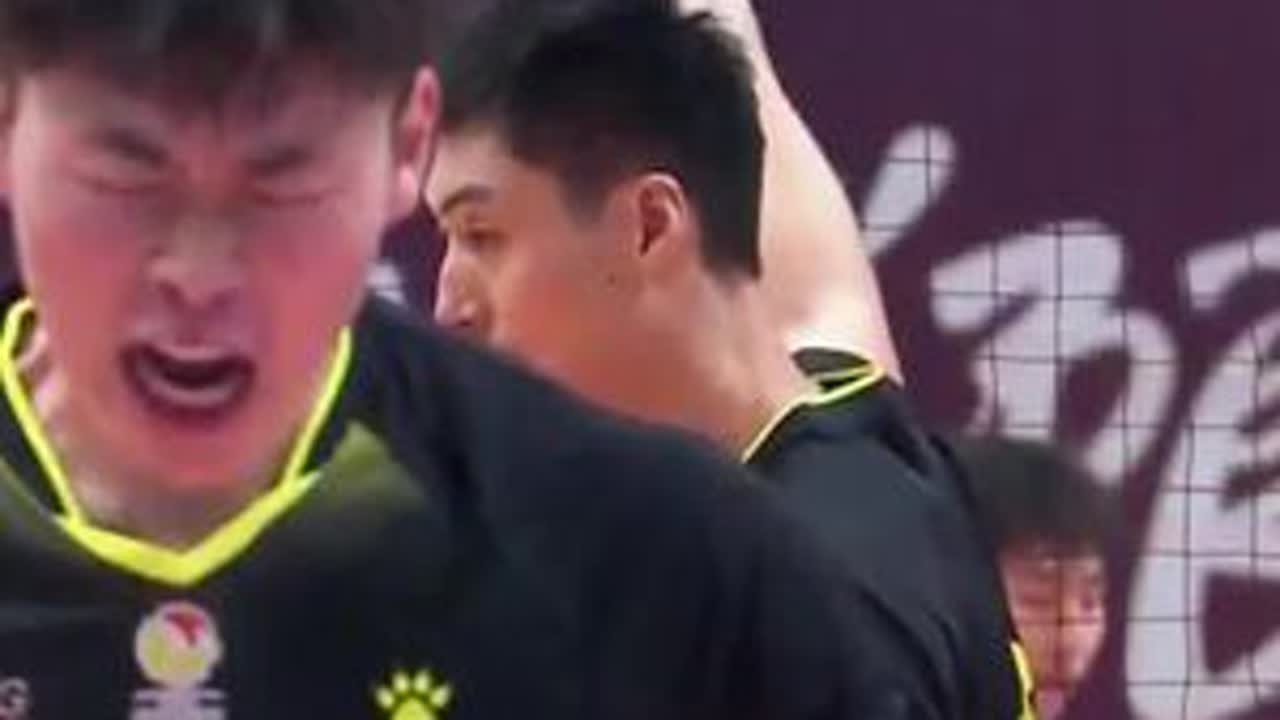 河北男排vs山东男排超绝精彩回合#中国男排 #排球 #排球🏐 #小排球 #排球少年