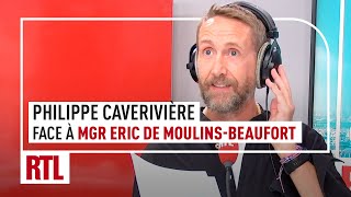 Philippe Caverivière face à Mgr Eric de Moulins-Beaufort