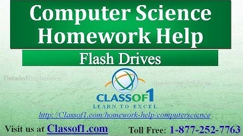 Flash Drives : Computer Science Homework Help by Classof1.com