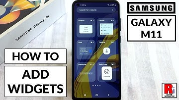 How to Add Widgets on Home Screen - Samsung Galaxy M11