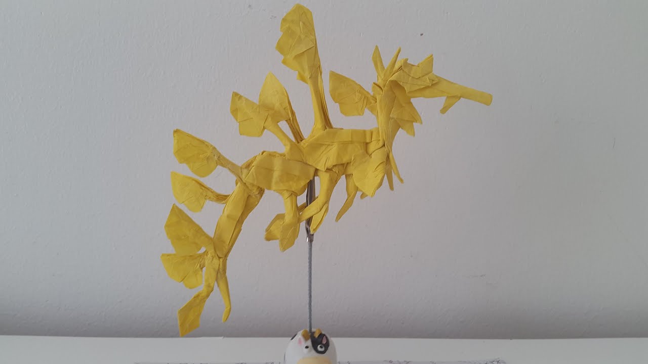 Origami Leafy sea dragon YouTube