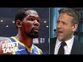 The Warriors failed to save KD from himself by letting him play Game 5 - Max Kellerman | First Take
