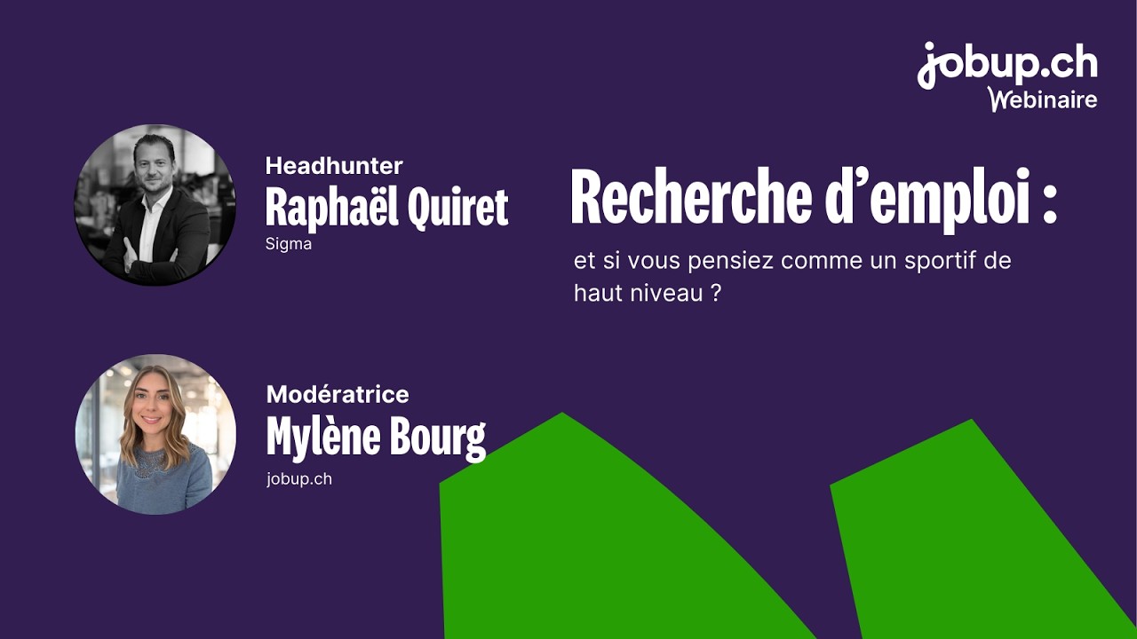 Webinaire - Recherche d’emploi : Et si vous pensiez comme un sportif de haut niveau ?