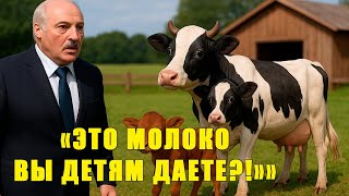 "ЭТО МОЛОКО ДАВАЛИ ДЕТЯМ?" – Лукашенко приезжает на ферму с проверкой