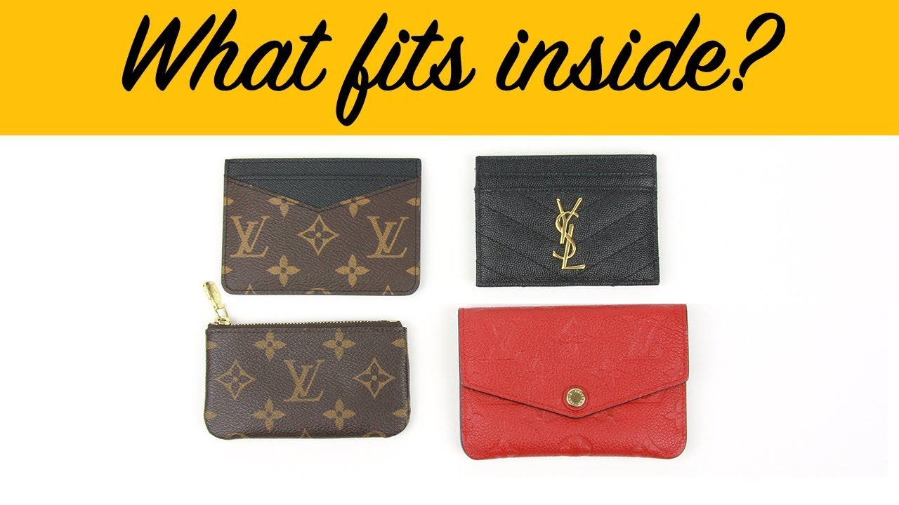 Louis Vuitton Card Holders VS Key Pouch | What fits inside? - YouTube