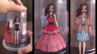 Plastic Cups Trick - Playing Dress Up