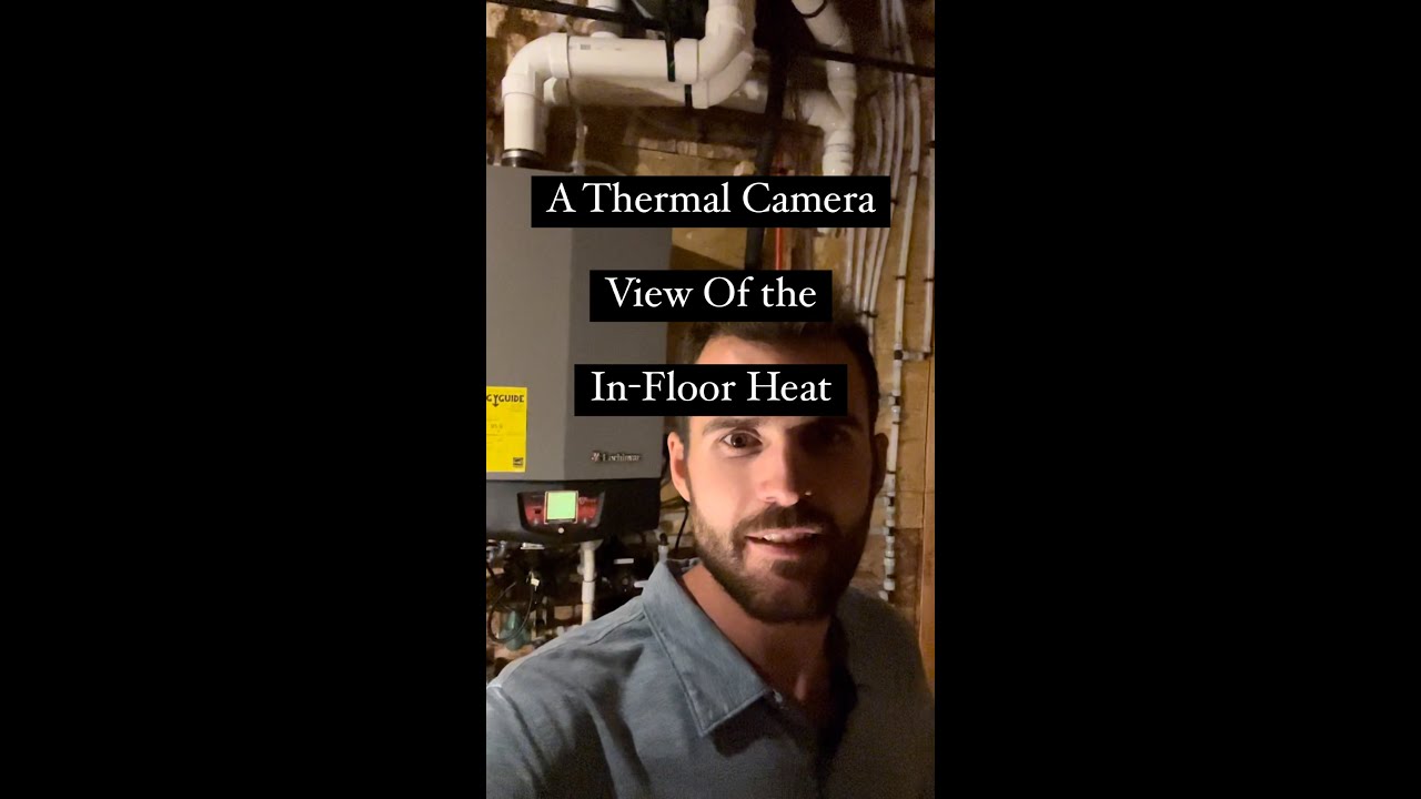 A Thermal Camera View of the In Floor Heat!