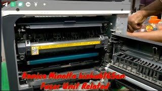 How To Replace Fuser Roller....Konica Minolta Bihzub165 en (Fuser Unit Problem)