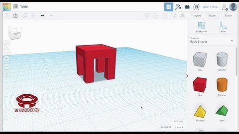 New to 3D Printing? Try this Super Simple Table on Tinkercad!
