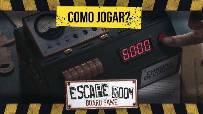 Jogo Trapped Escape se Puder Missão Banco - Scape Room Copag