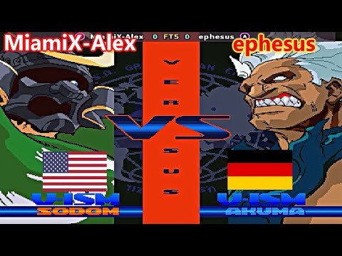 Street Fighter Alpha 3 - MiamiX-Alex vs ephesus FT5