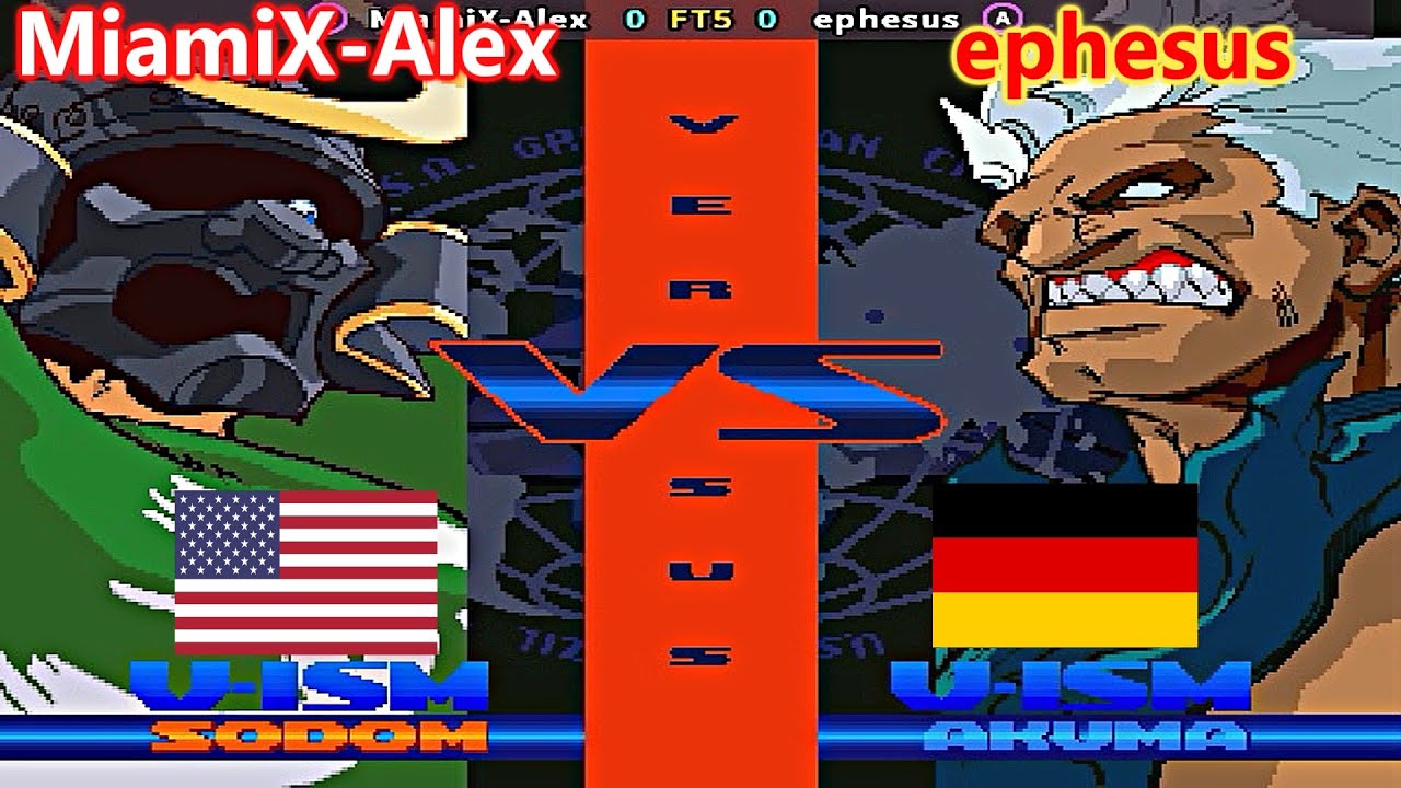 Street Fighter Alpha 3 - MiamiX-Alex vs ephesus FT5