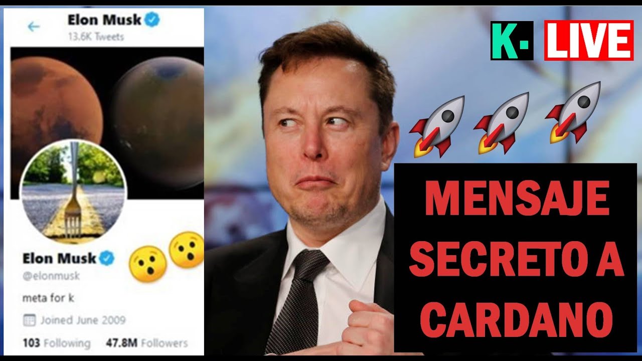 El mensaje secreto que Elon Musk envió hace semanas sobre Cardano ADA |  Krolus