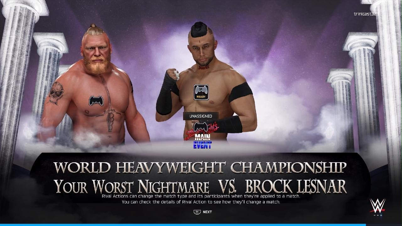WWE 2K25_ Your Worst Nightmare vs Brock Lesnar vs Rey Myserio